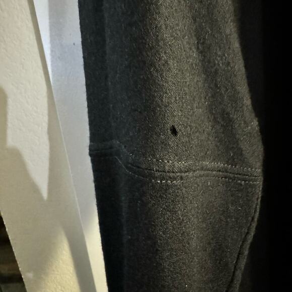 Helmut Lang FLAWED Dolman Sonar Wool Cowl Neck LS Asymmetrical Dress Black Large - Picture 12 of 12